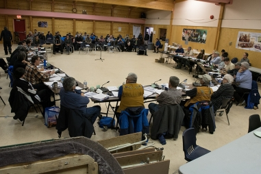 Photo - Délı̨nę Bluenose East Ɂekwę́ Hearing, March 1-3, 2016